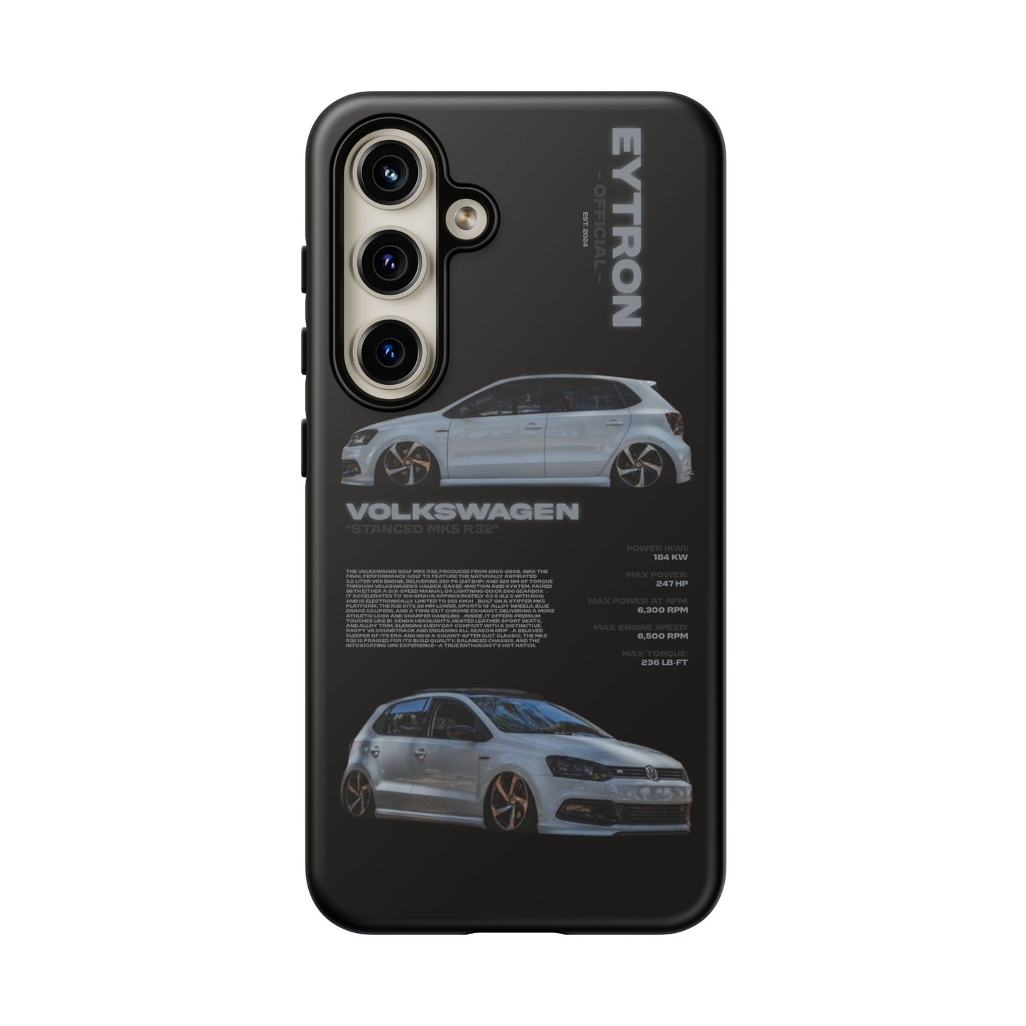 "Stanced MK5 R32" Sturdy Case