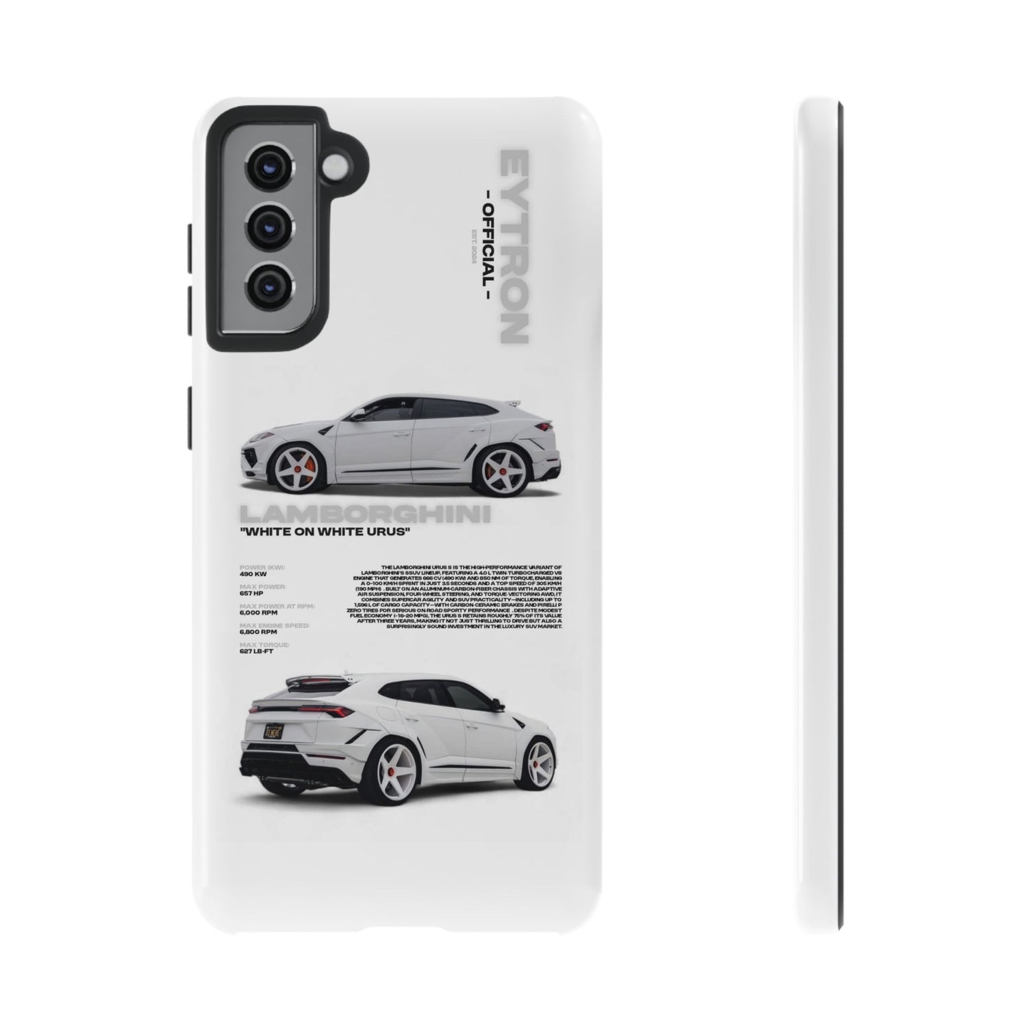 "White On White Urus" Sturdy Case