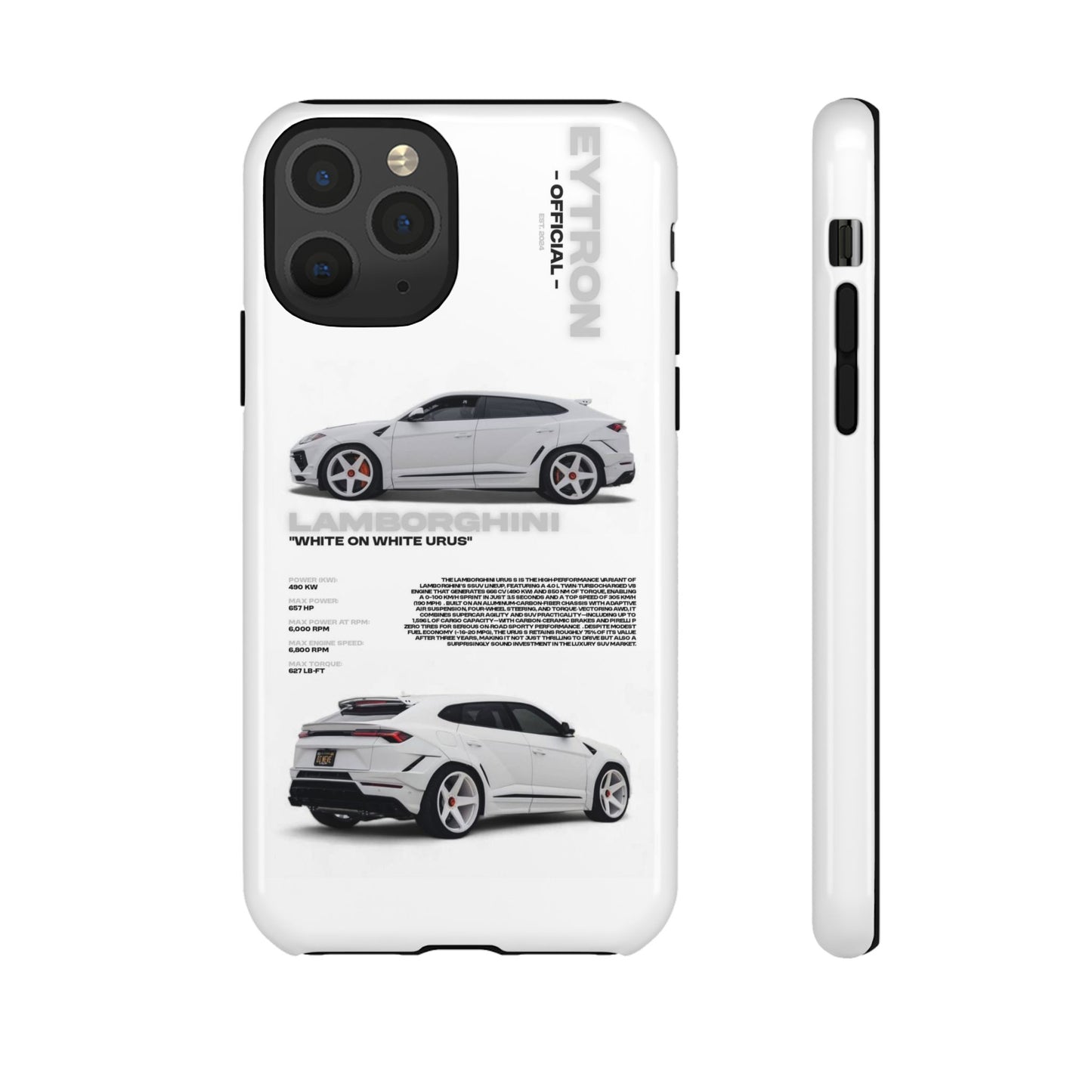 "White On White Urus" Sturdy Case