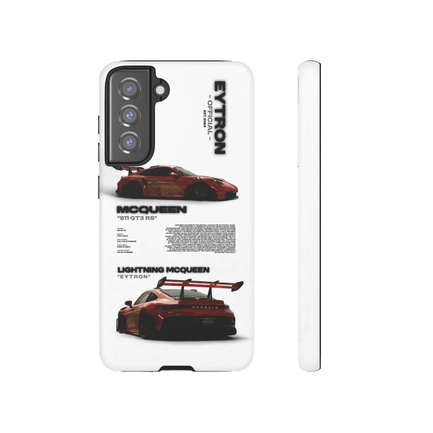 "McQueen" White Tough Case