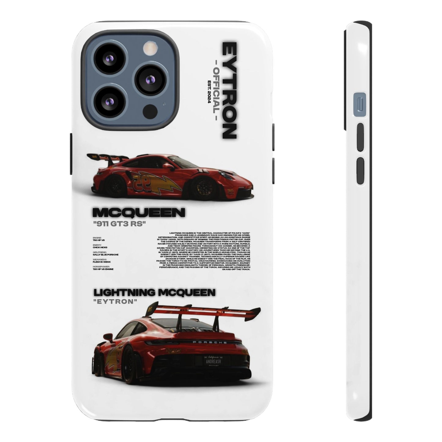 "McQueen" White Tough Case