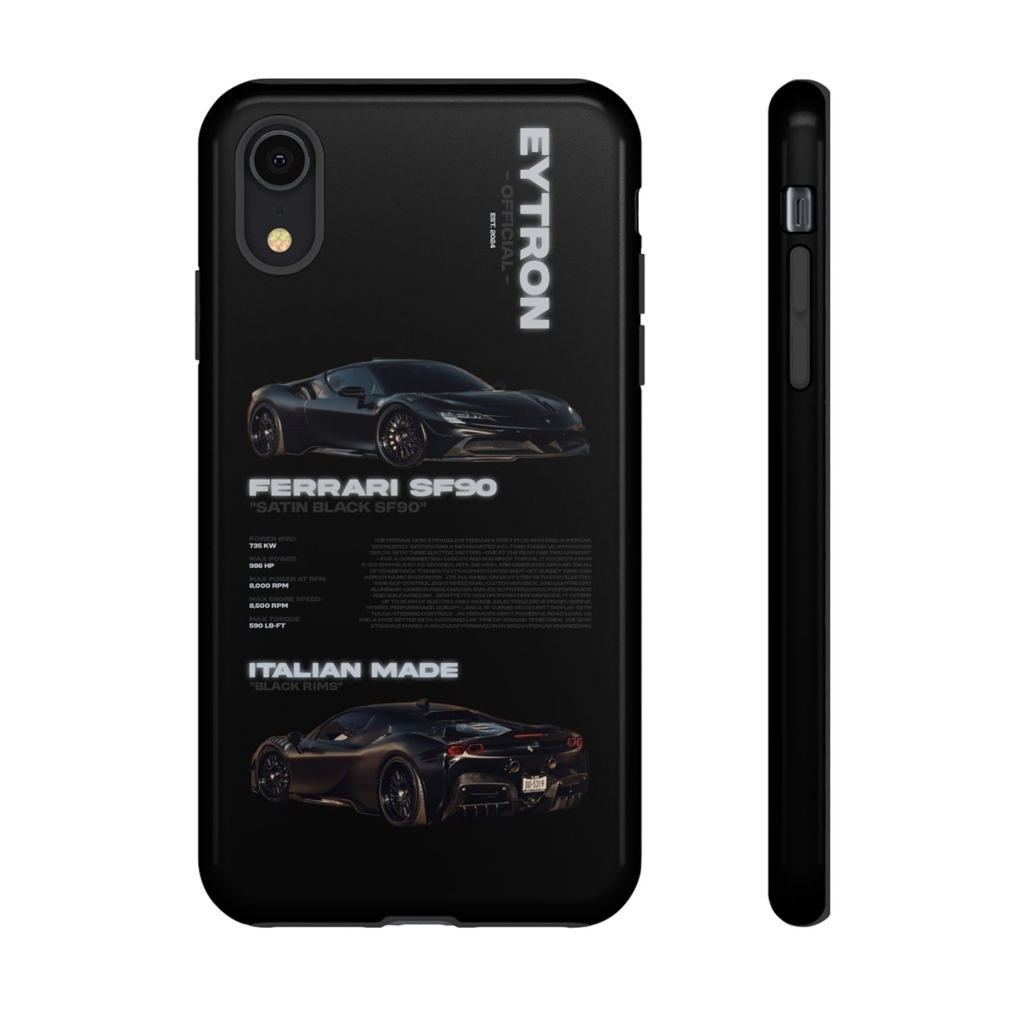 "Satin Black SF90" Sturdy Case