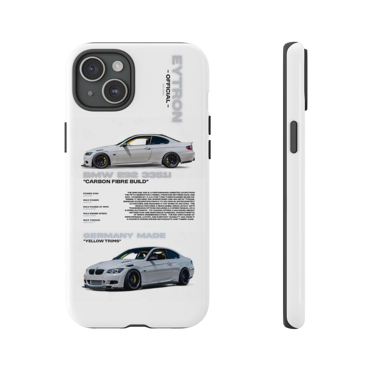 "Carbon E92" Sturdy Case