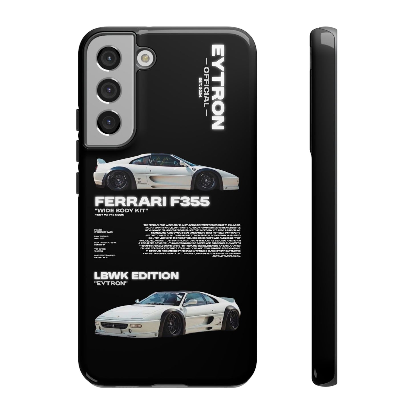 "Fiery White Moon" Sturdy Case