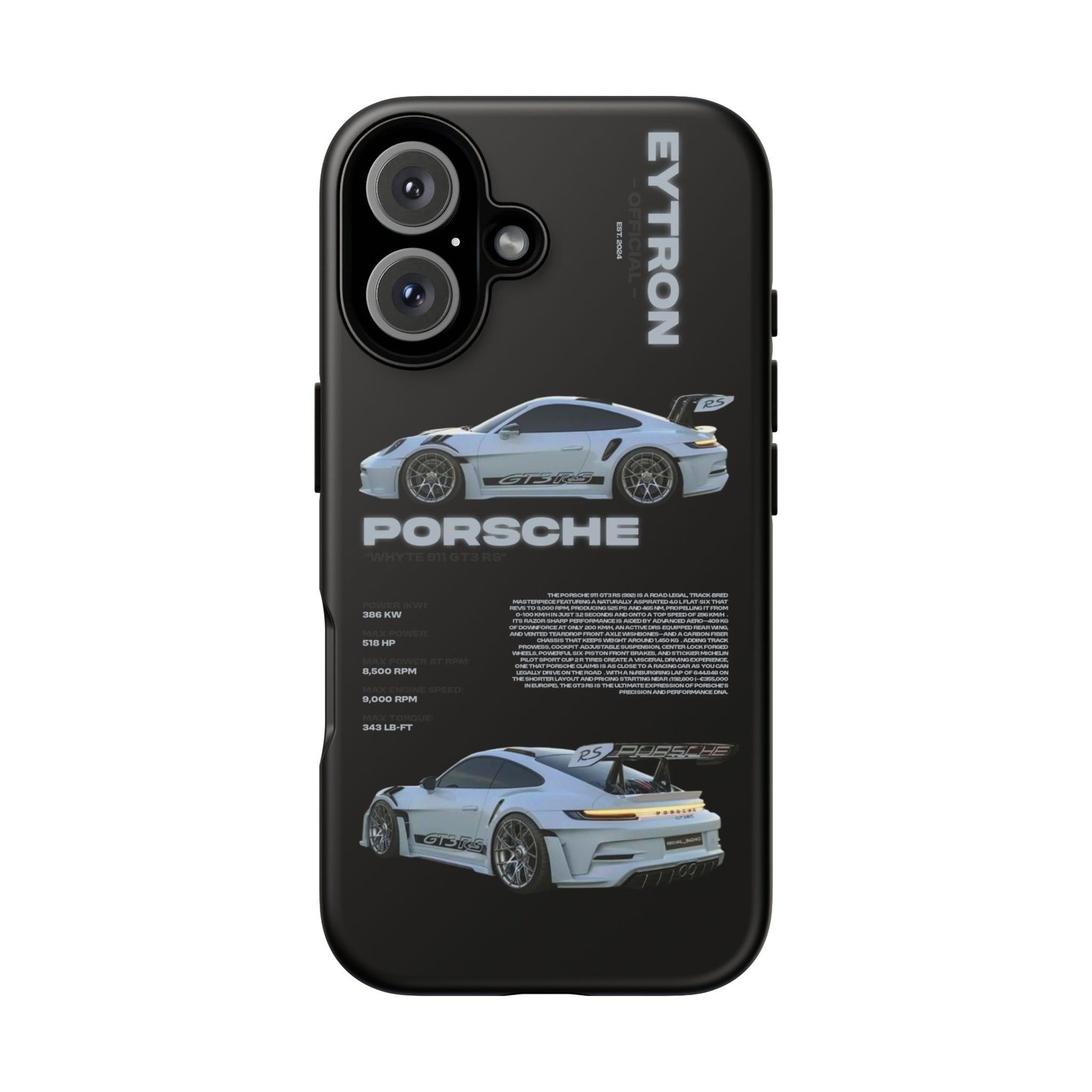"Whyte 911 GT3 RS" Sturdy Case