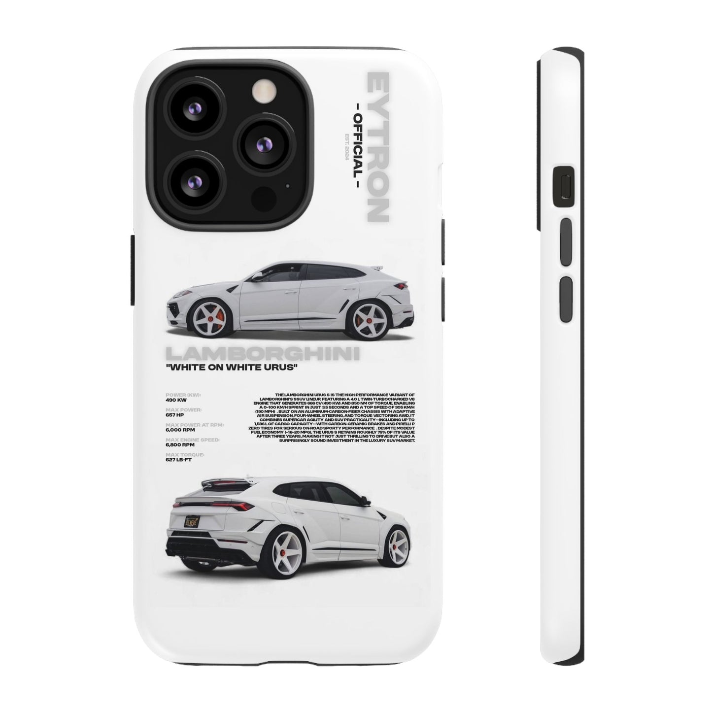 "White On White Urus" Sturdy Case