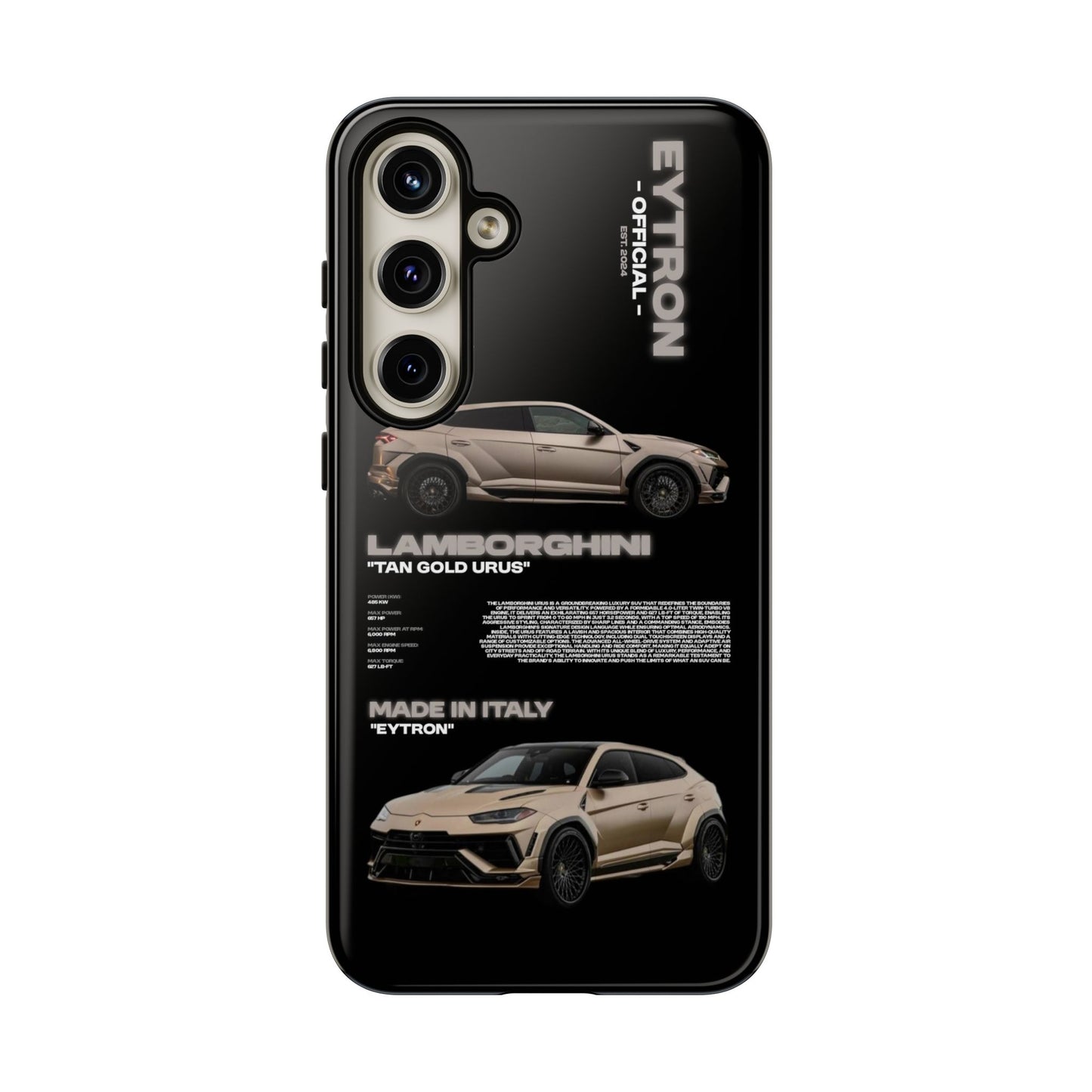 "Tan Gold Urus" Sturdy Case