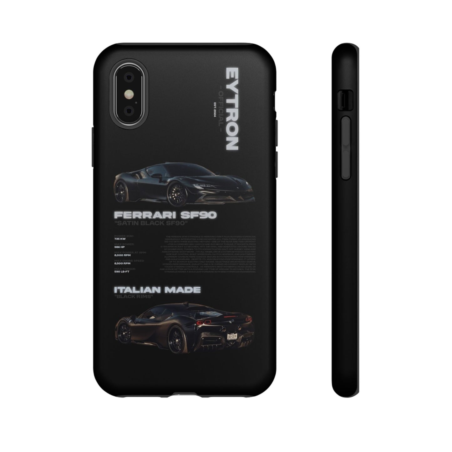 "Satin Black SF90" Sturdy Case