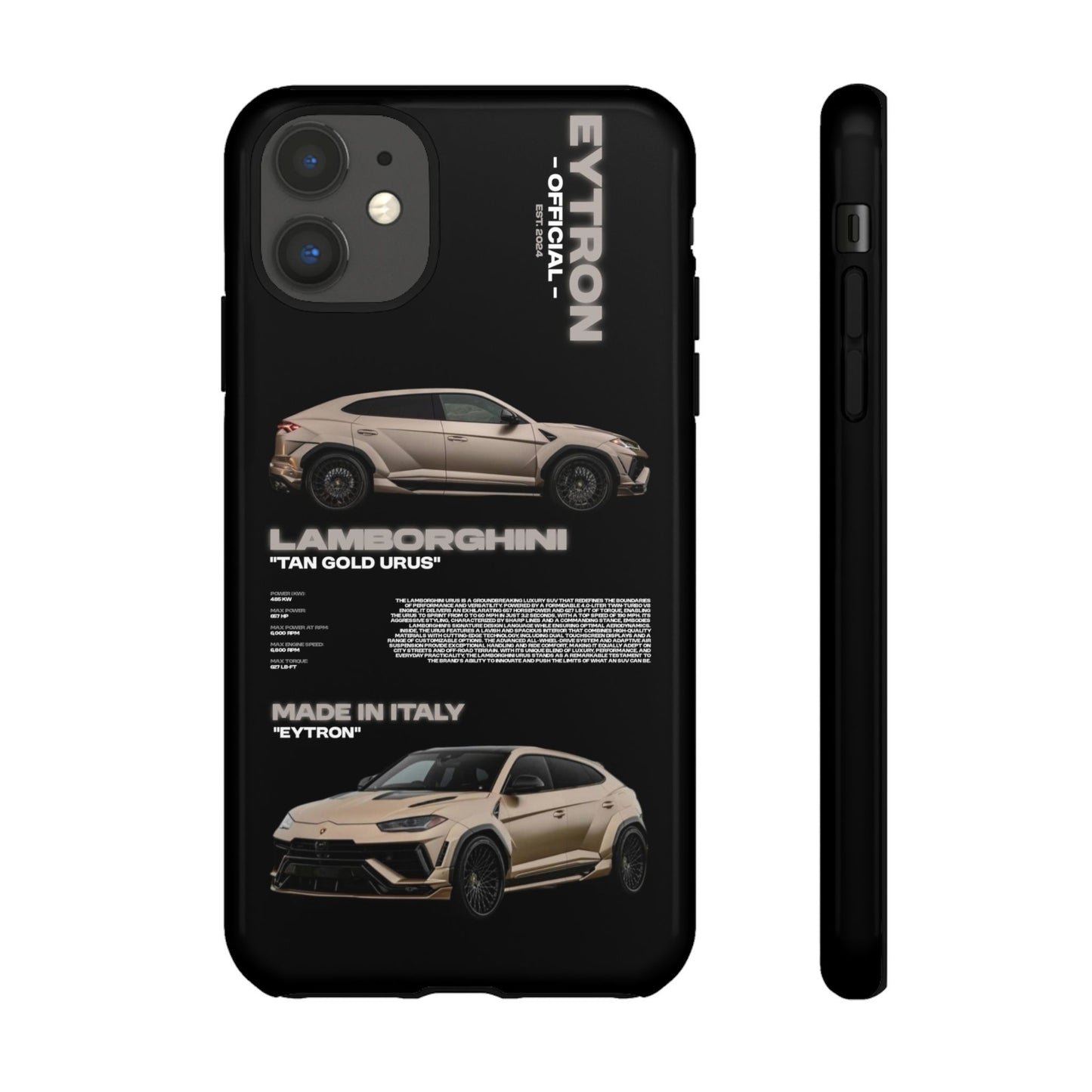 "Tan Gold Urus" Sturdy Case