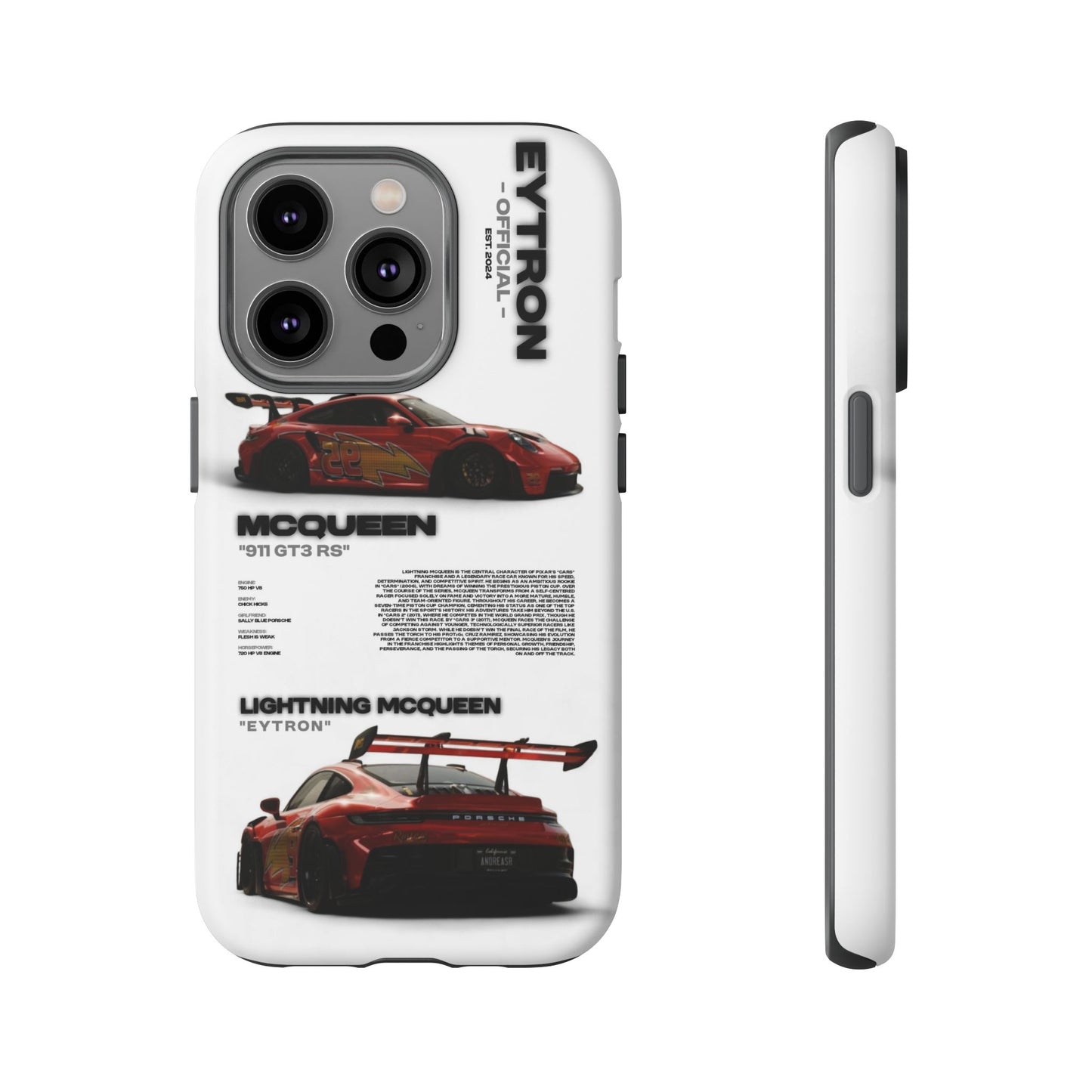 "McQueen" White Tough Case