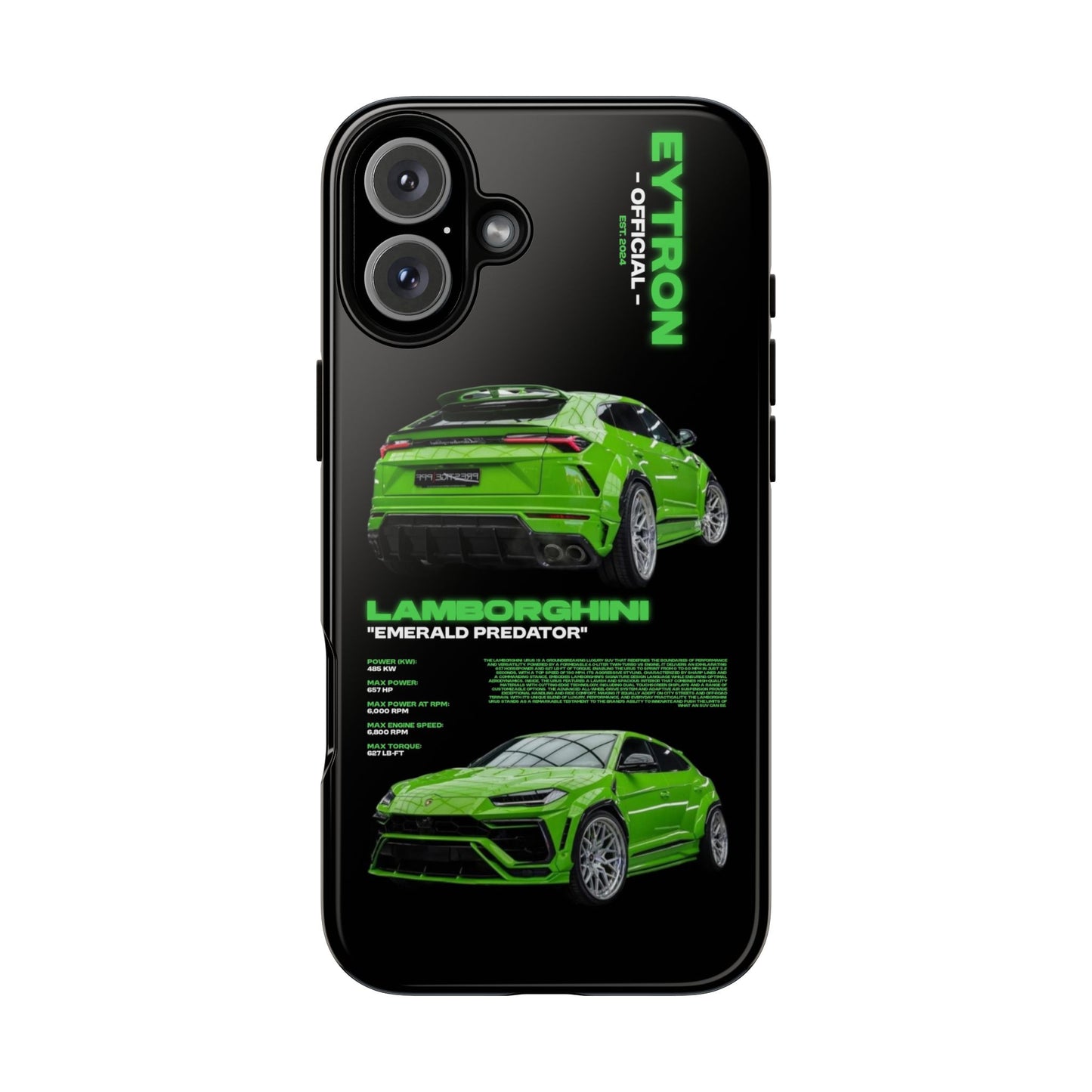 "Emerald Predator" Sturdy Case