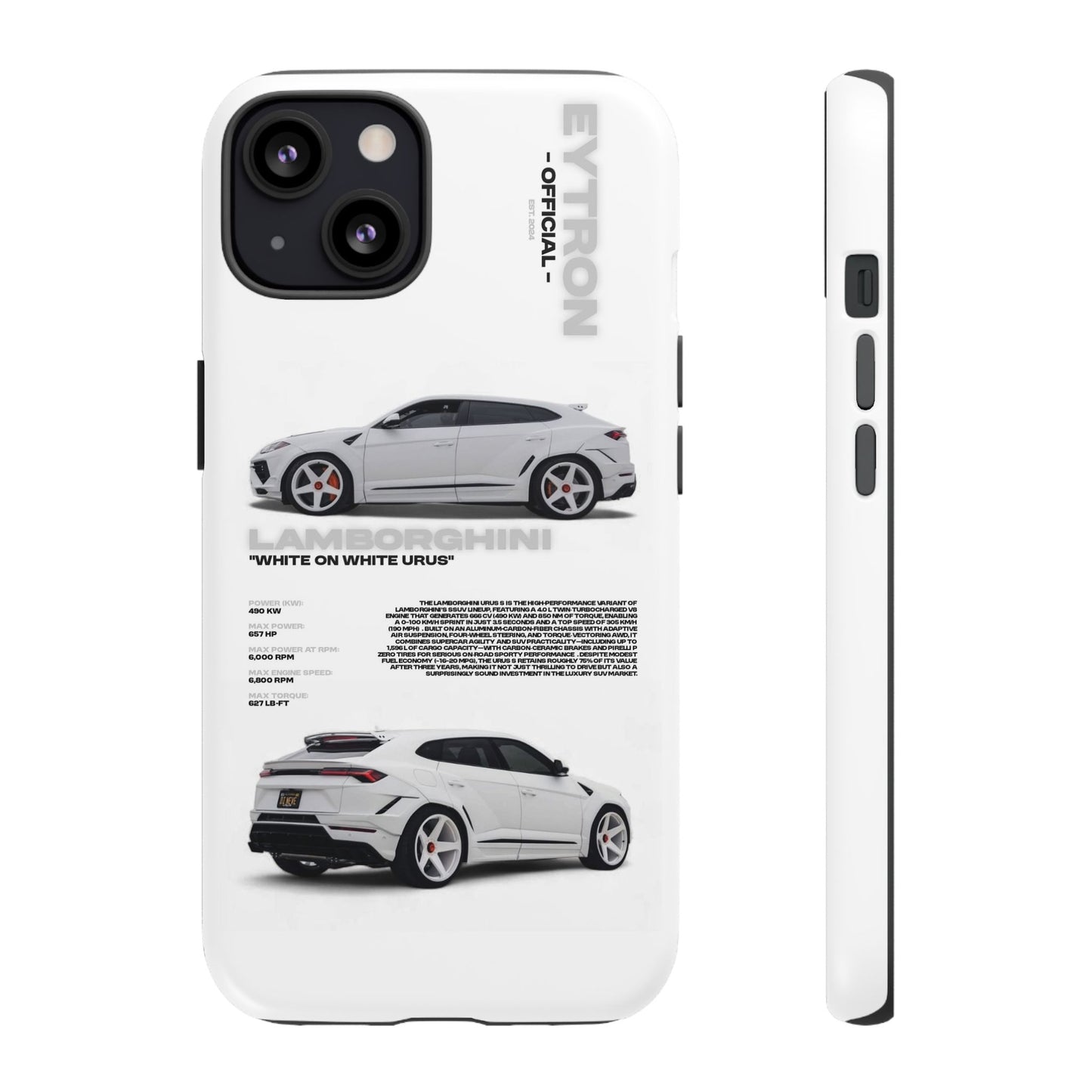 "White On White Urus" Sturdy Case