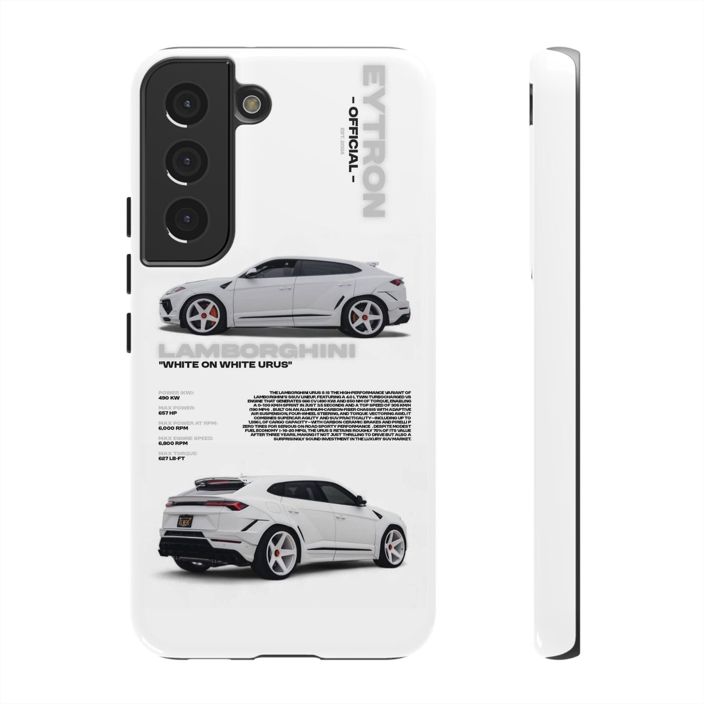 "White On White Urus" Sturdy Case
