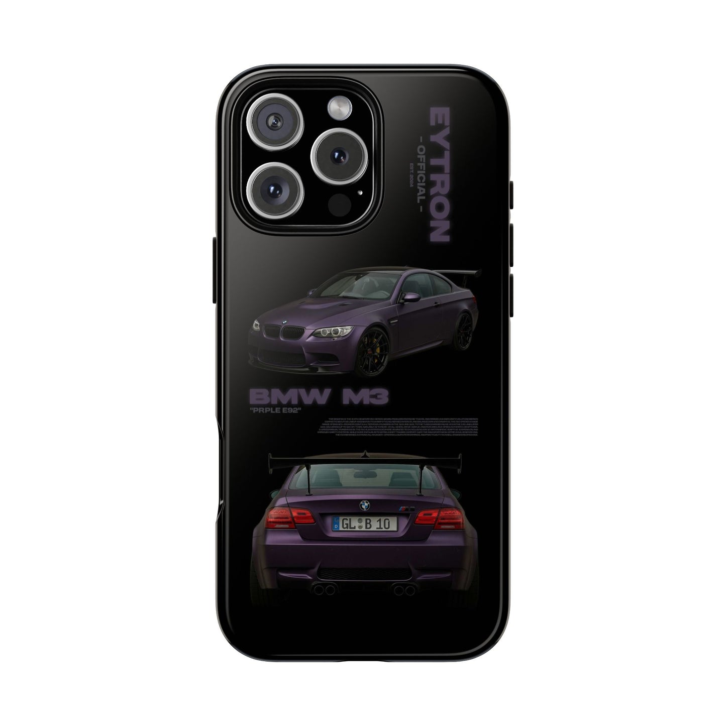 "PRPLE E92" Sturdy Case
