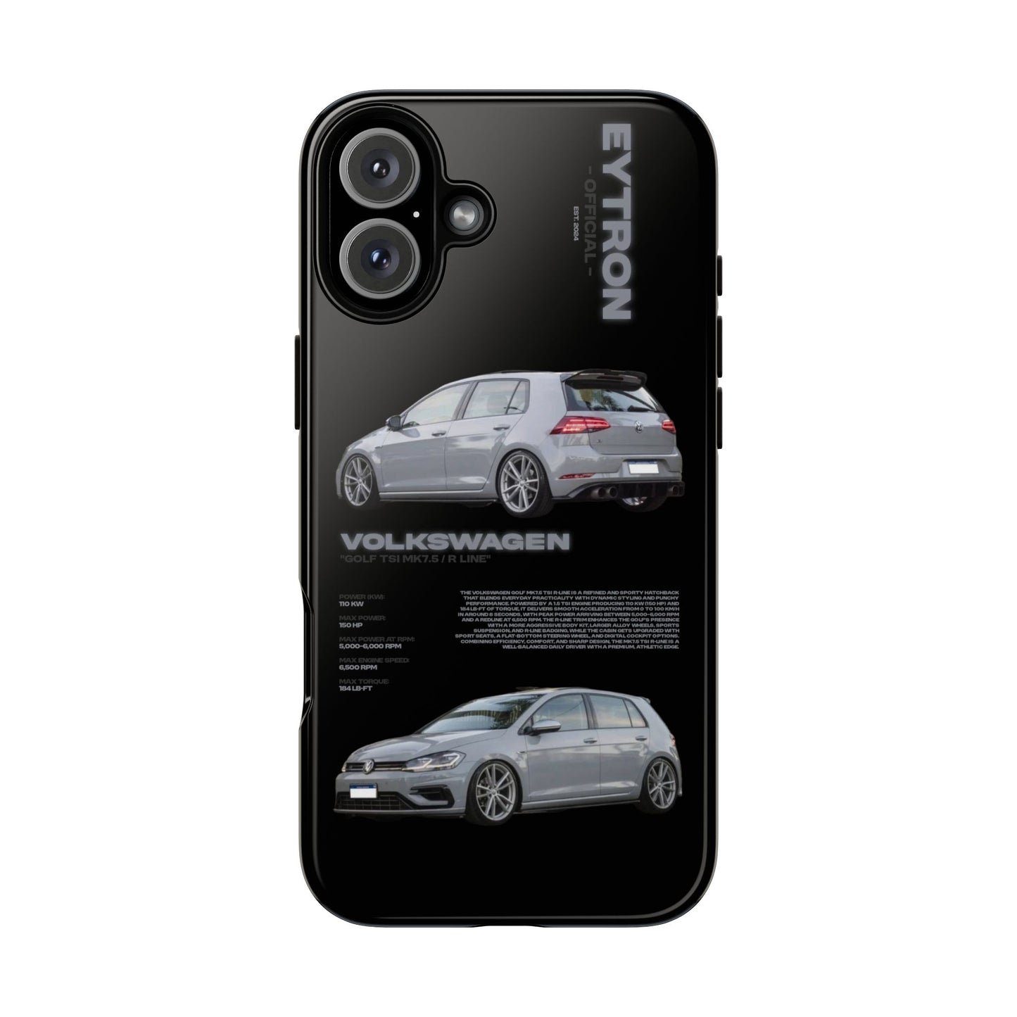 "Golf TSI MK7.5 / R Line" Sturdy Case