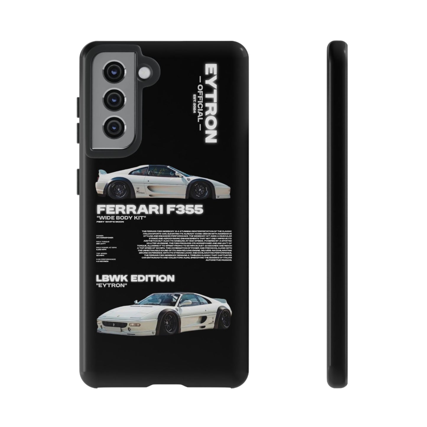 "Fiery White Moon" Sturdy Case