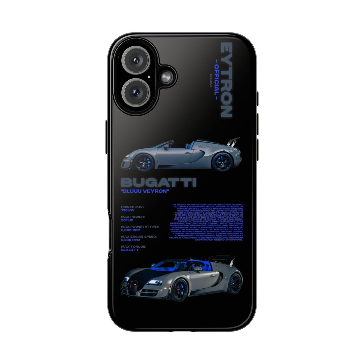 "Bluuu Veyron" Sturdy Case