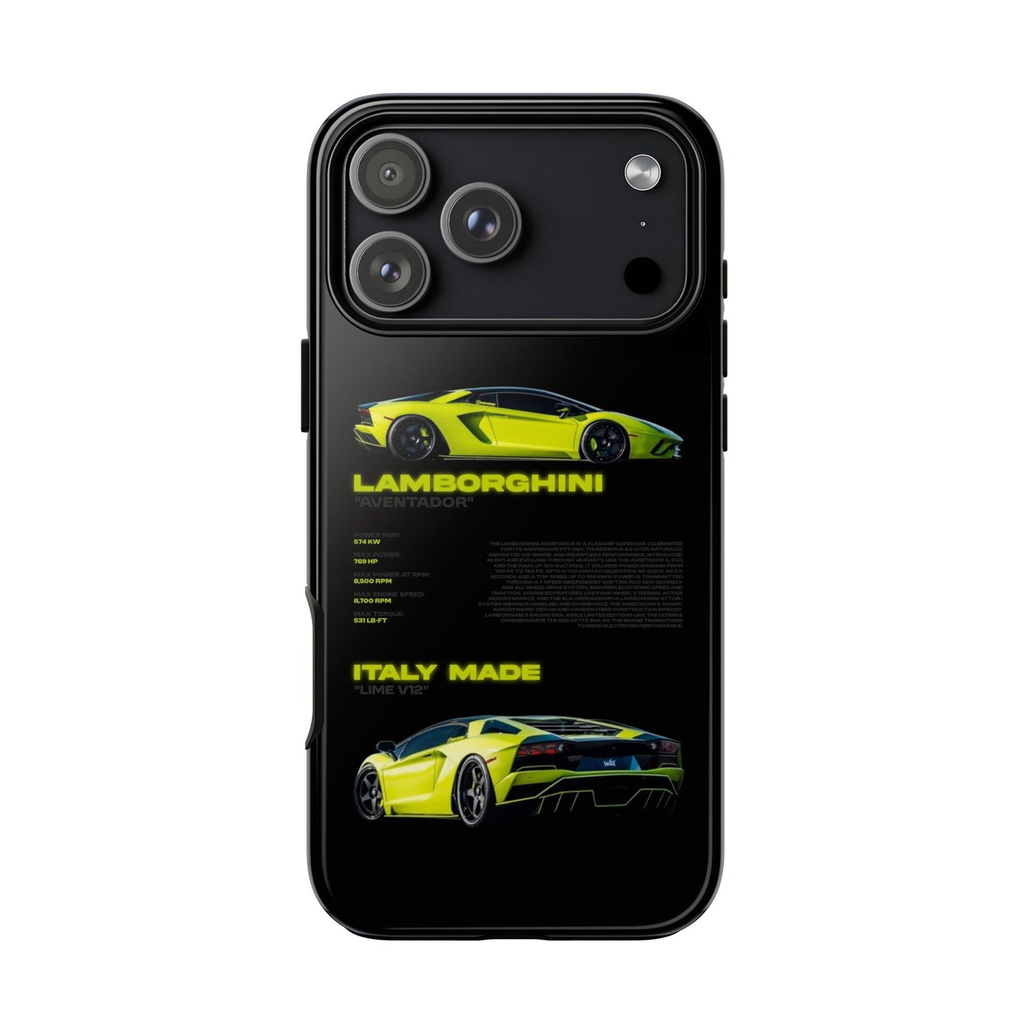 "Lime Bull" Sturdy Case