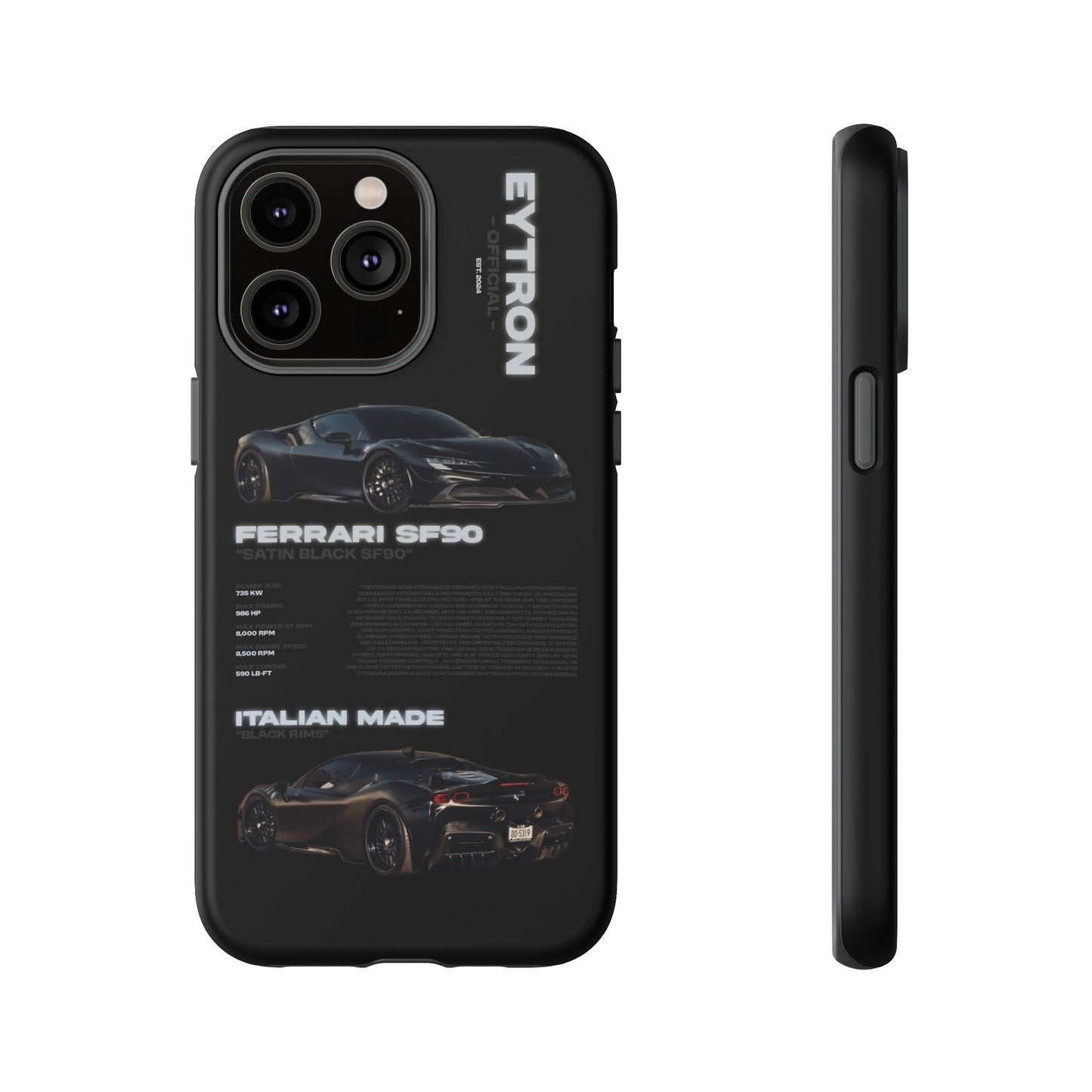 "Satin Black SF90" Sturdy Case