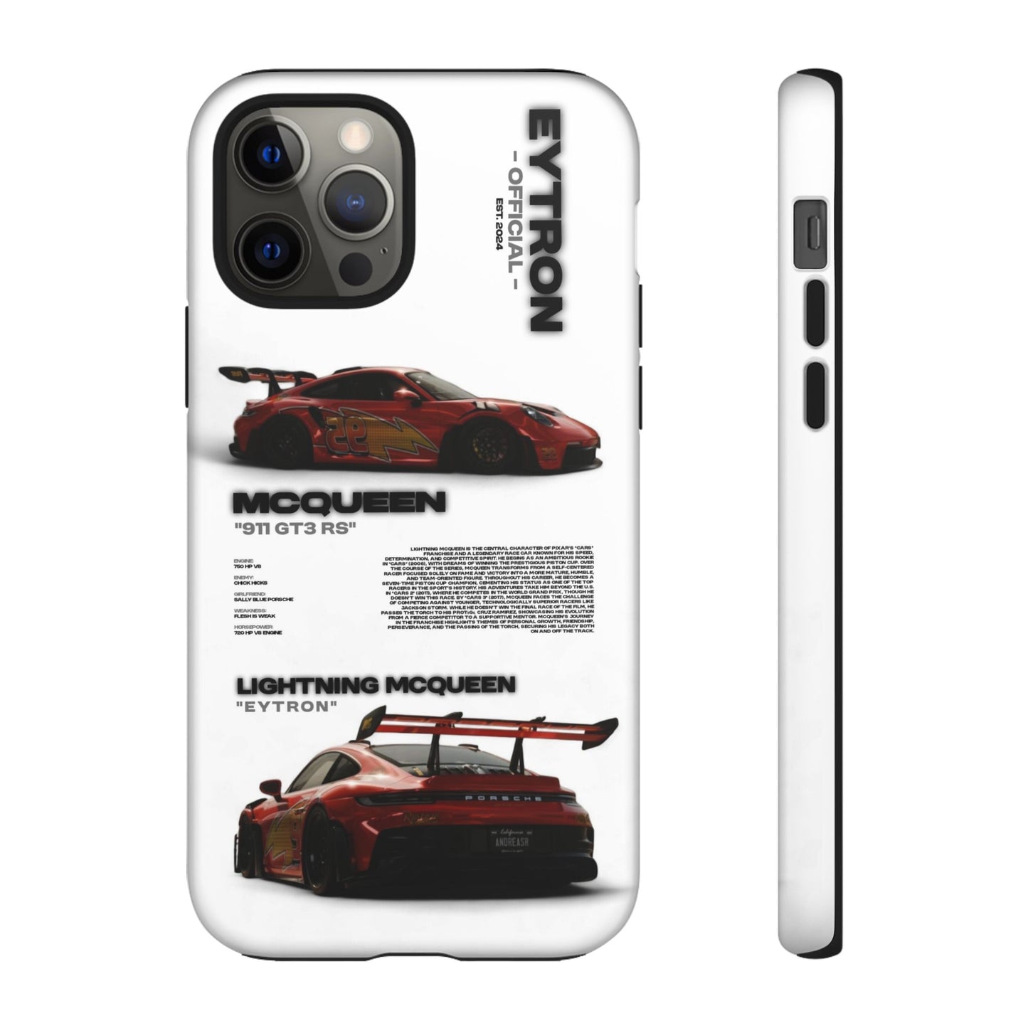 "McQueen" White Tough Case