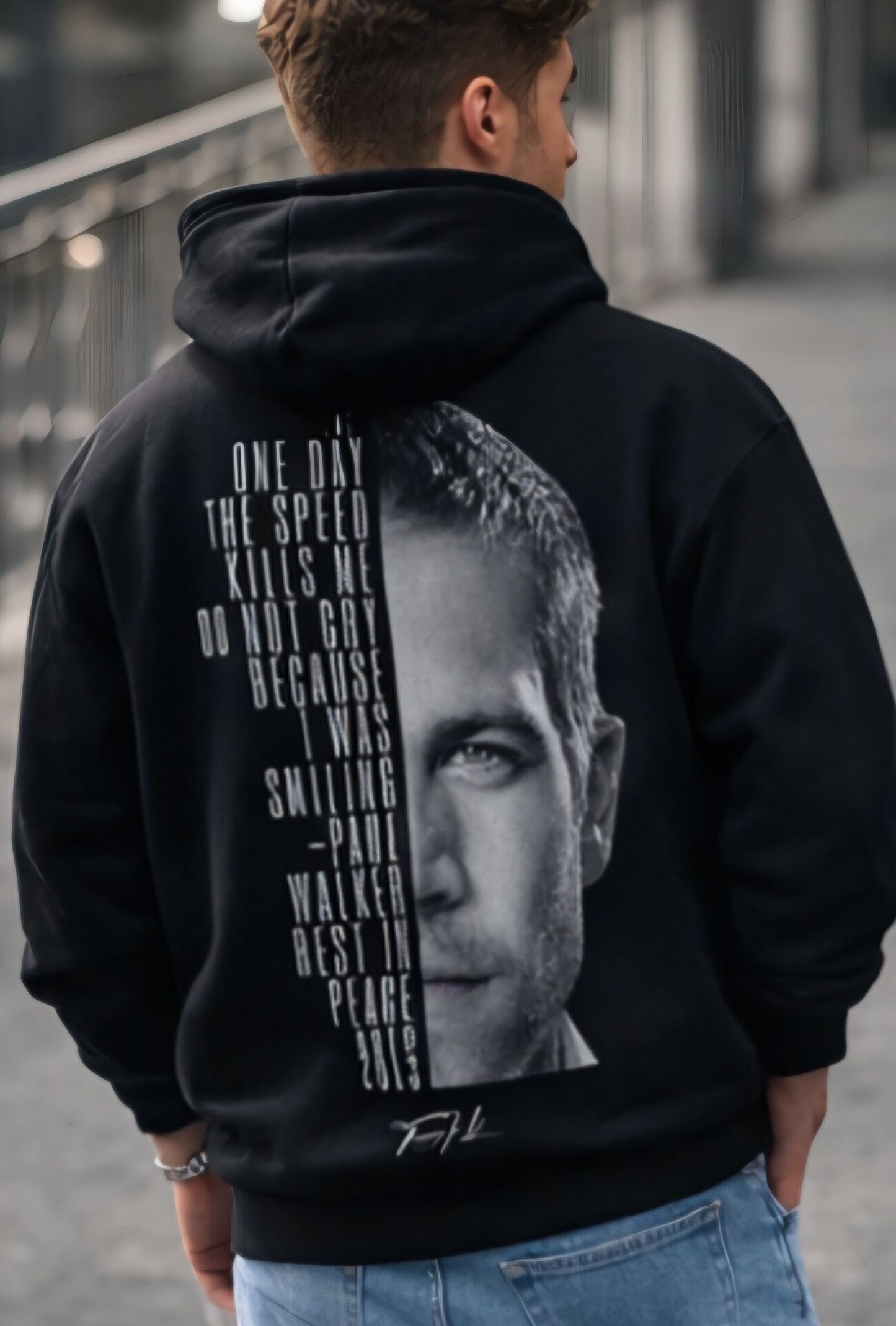 "Paul Walker Quote" Premium Hoodie